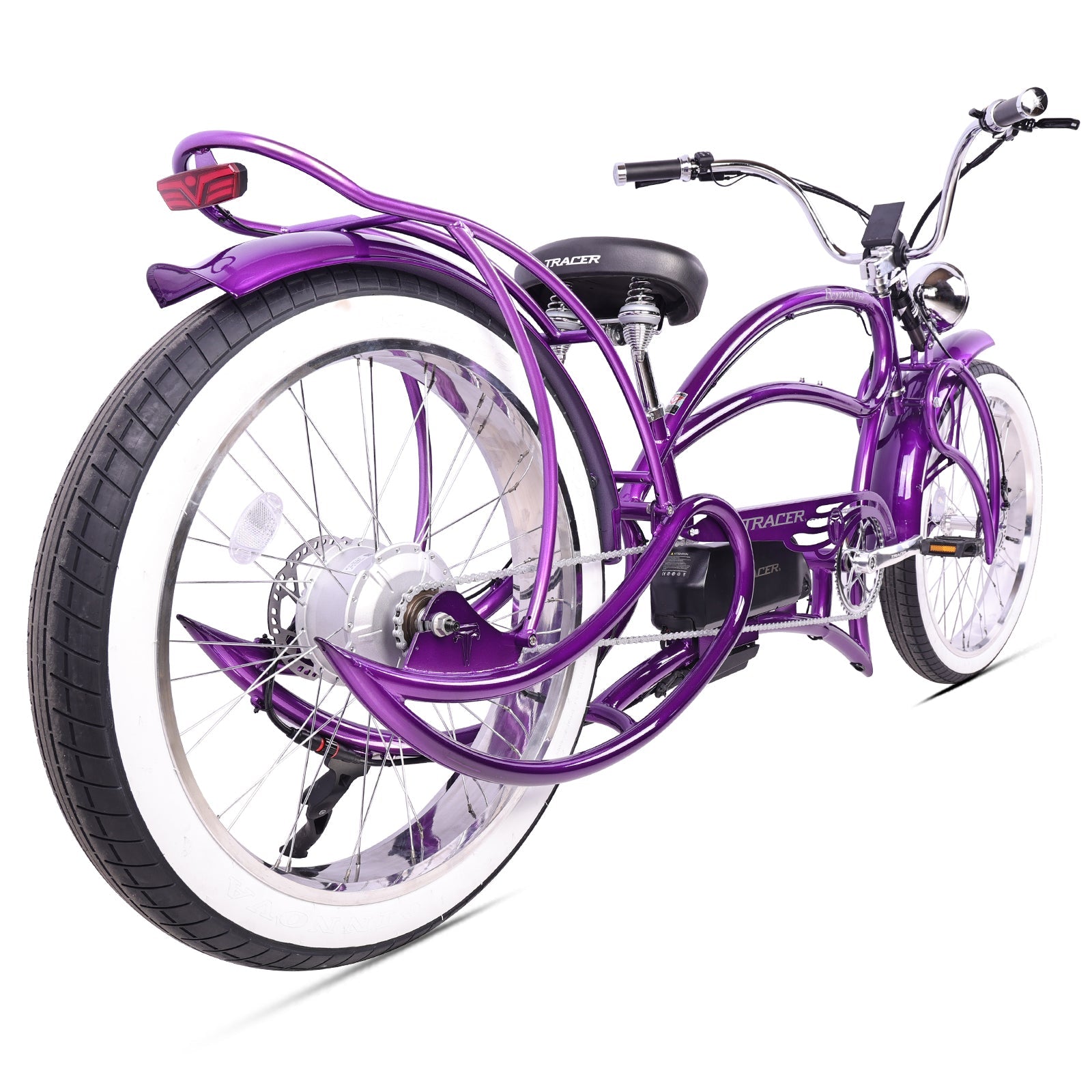 Tracer Beyond Pro 800W 26" Classic Stretch Chopper EBike Tracer Bikes
